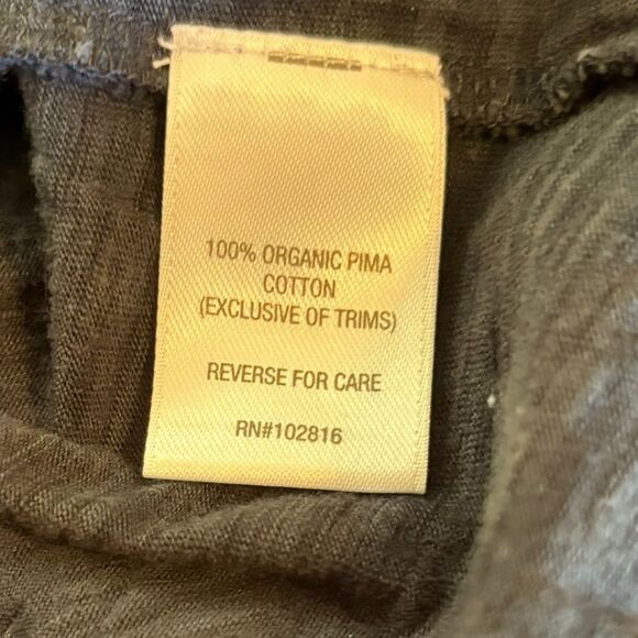 Garnet Hill Organic Pima Cotton Tunic Long Sleeve Cowl Neck Size Medium Gray - Picture 4 of 6